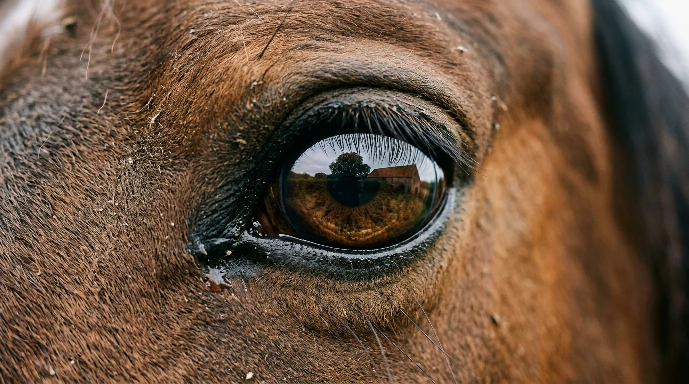 Un regard de cheval, Centre équestre de Montmeyre, Villevocance