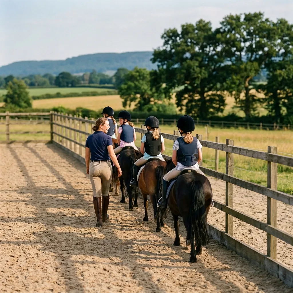 Cours de poney à Villevocance, Ardèche